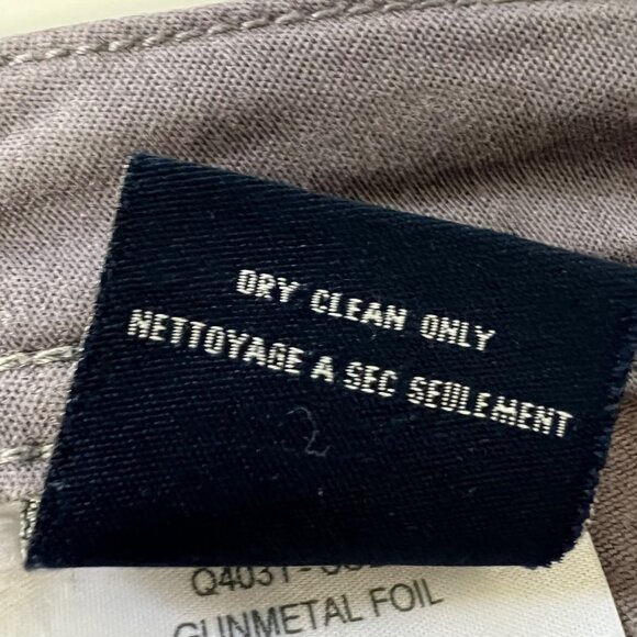 Fidelity Denim Womens Sola Mid Rise Skinny Ankle Jeans Gunmetal Foil size 30 - Picture 12 of 14